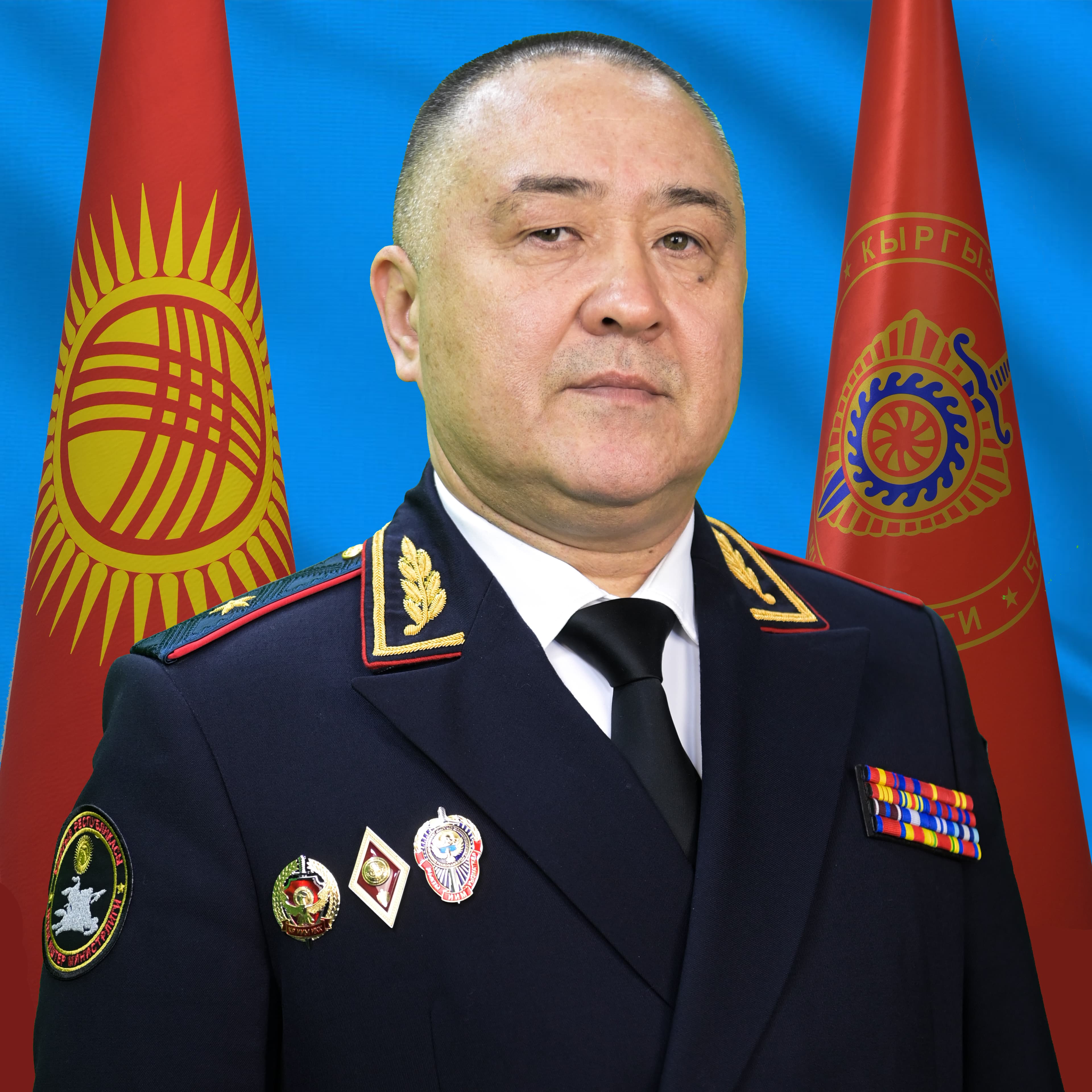 Кыргыз Республикасынын ички иштер министринин орун басары - ИИМдин Маалыматтык технологиялар башкы башкармалыгынын башчысы милициянын генерал-майору Ниязбеков Суюнбек Ниязбекович
