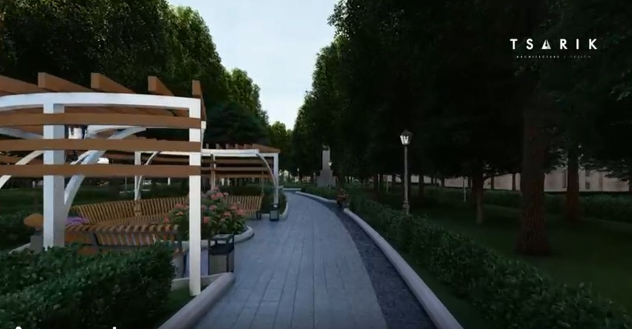 МВД проводит работу по обустройству сквера возле здания ведомства