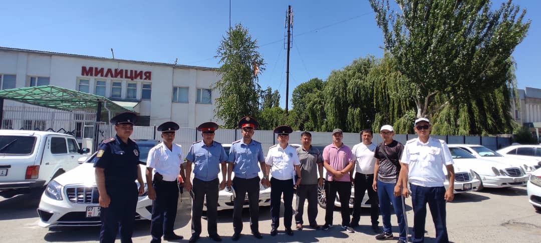 Талас шаарында  кортеж айдоочуларга түшүндүрүү иштери жүргүзүлдү