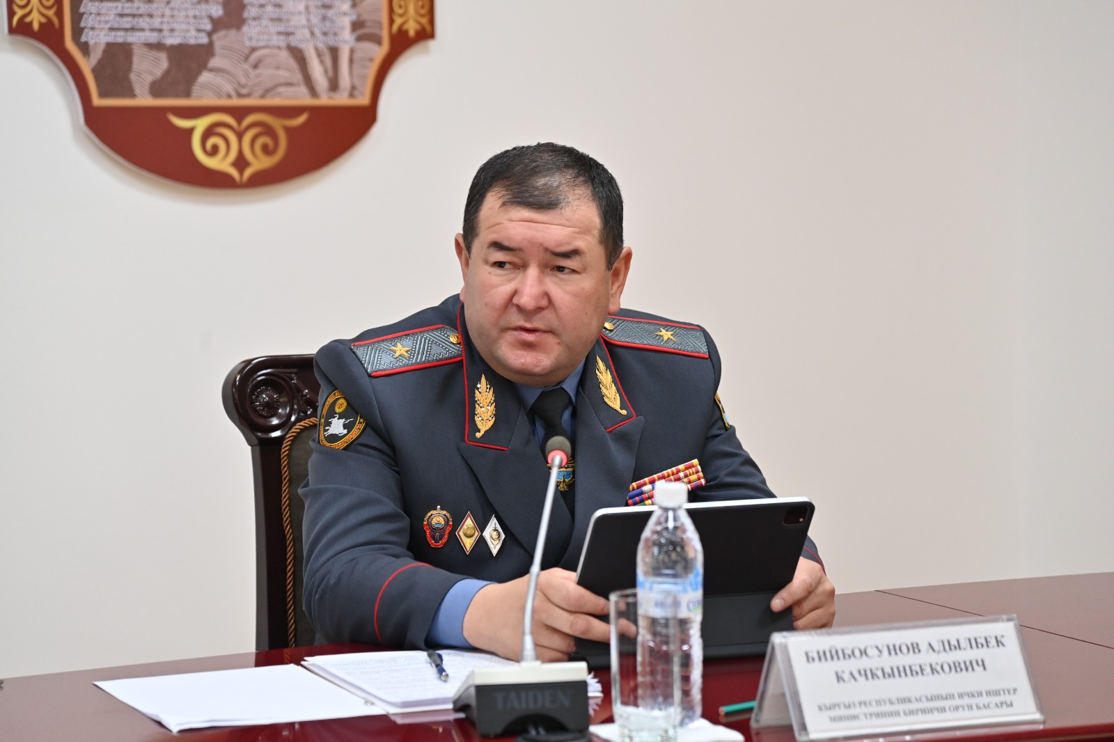 Коллегия МВД КР. Обеспечение общественного порядка на высоком уровне – основная задача милиции