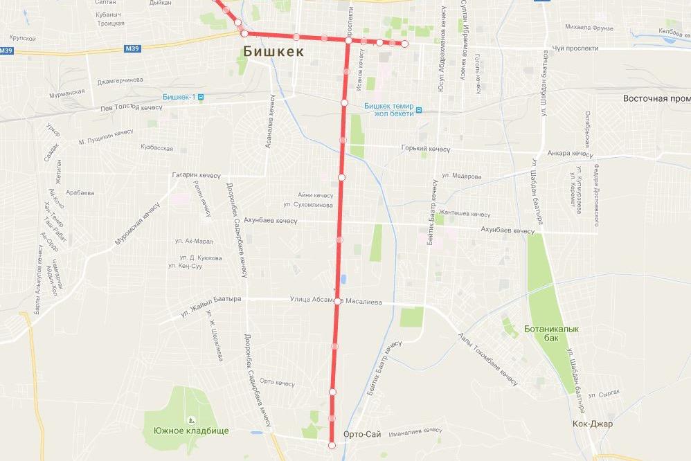 12-13 октября 2023 года будут введены ограничения на отдельных улицах города Бишкек и Чуйской области