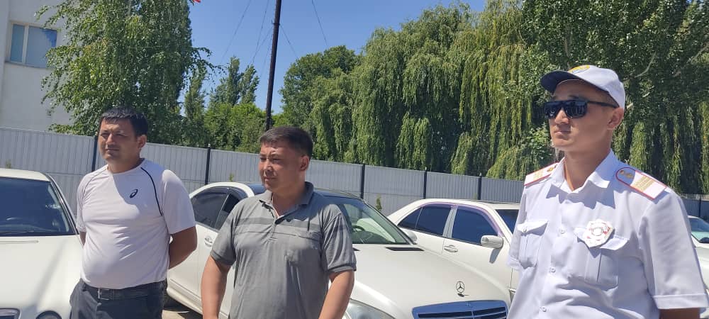 Талас шаарында  кортеж айдоочуларга түшүндүрүү иштери жүргүзүлдү