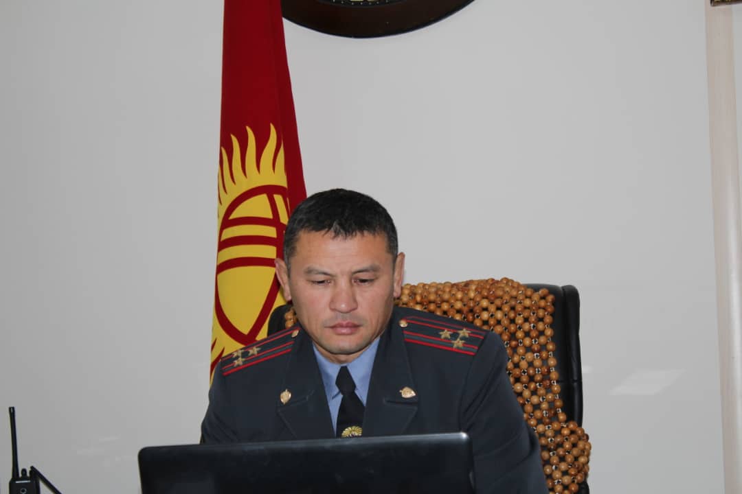 ИИМ: Улан Ниязбеков  коомдук тартипти сактоодо  көрүлүп жаткан чаралар боюнча онлайн кеңешме өткөрдү