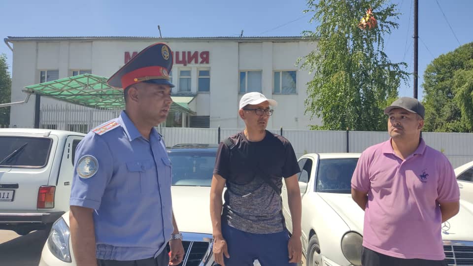 Талас шаарында  кортеж айдоочуларга түшүндүрүү иштери жүргүзүлдү