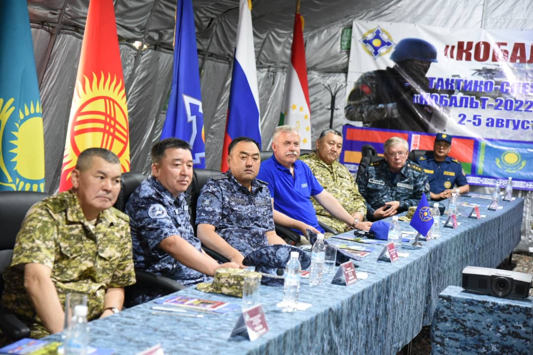 В Иссык-Кульской области завершились учения ОДКБ «Кобальт-2022»