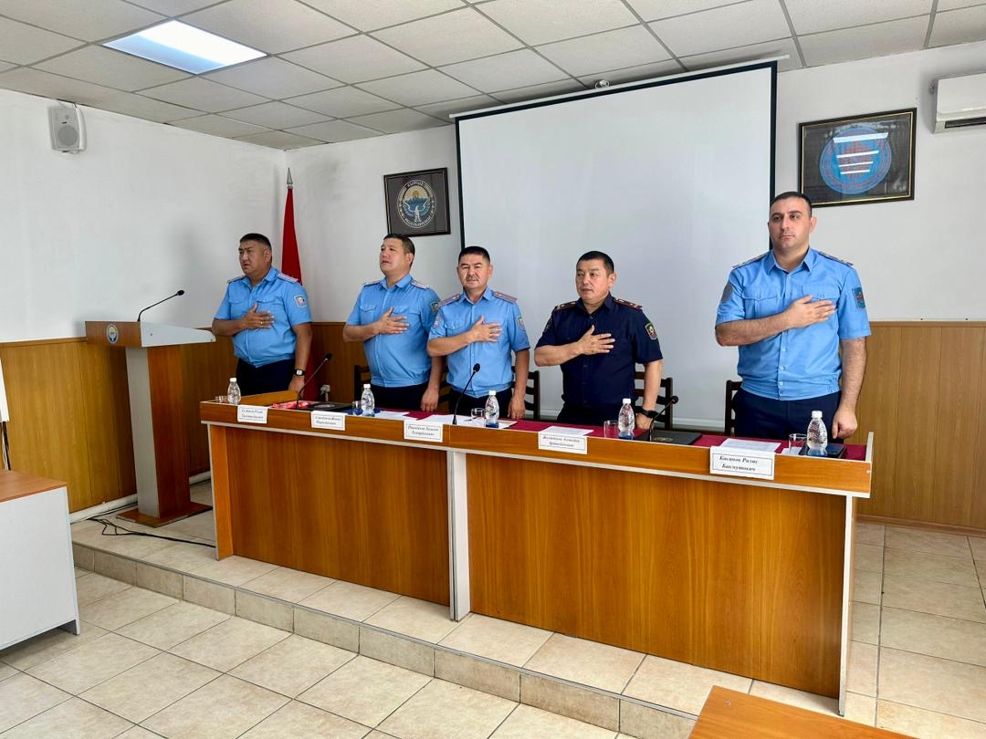 В полку Ведомственной милиции Службы охраны МВД КР подвели итоги полугодия