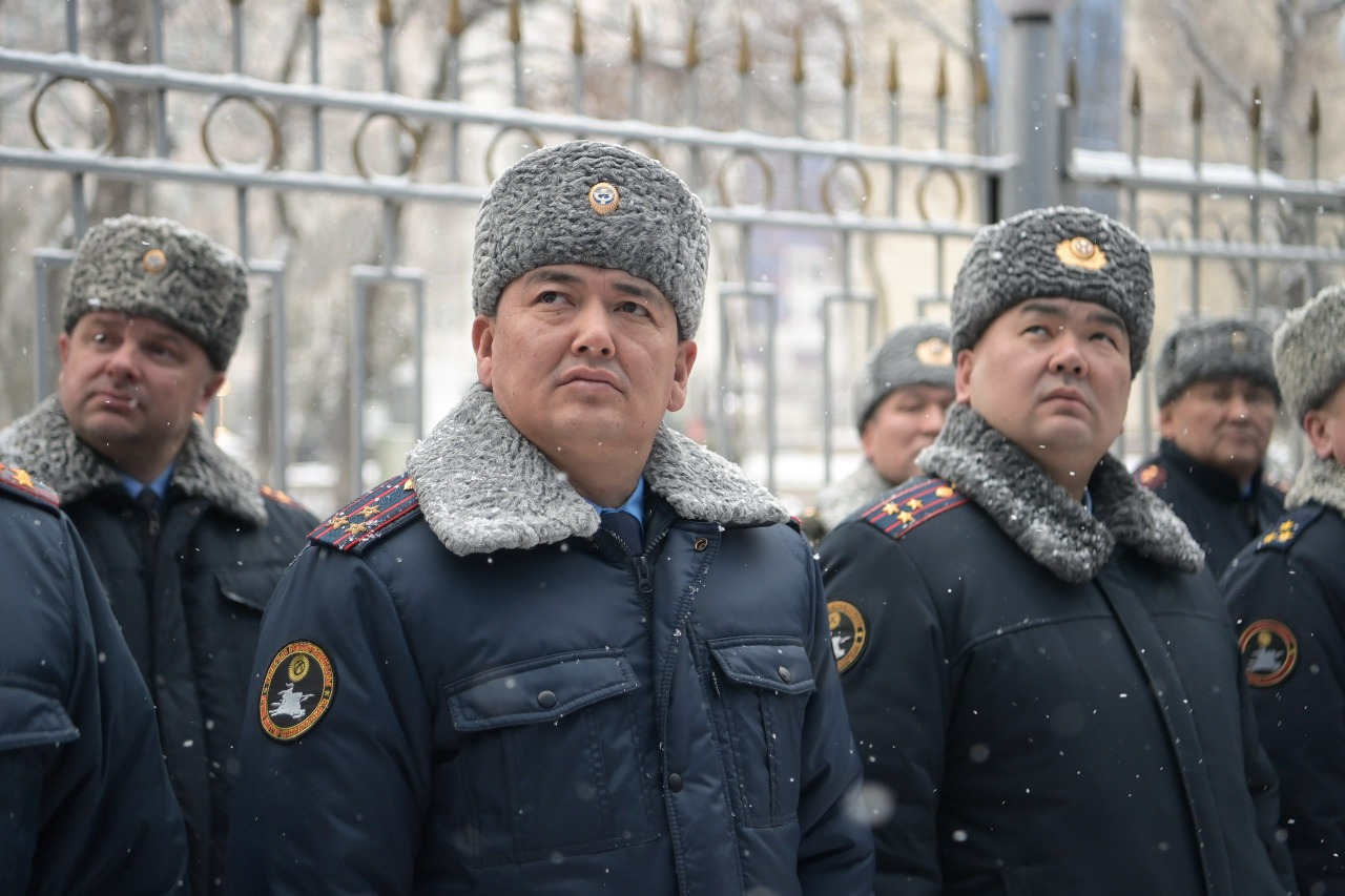В Министерстве внутренних дел состоялась церемония поднятия Государственного флага