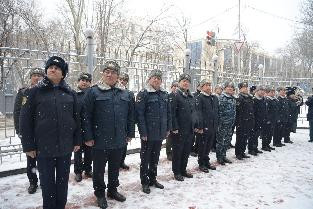 В Министерстве внутренних дел состоялась церемония поднятия Государственного флага