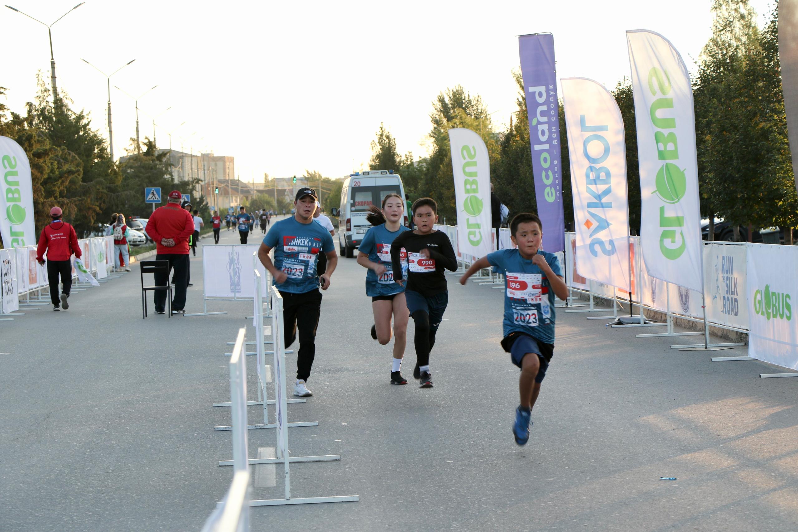 СБНОН МВД выступила партнером в проведении бишкекского полумарафона «Bishkek Half Marathon»