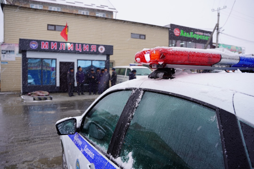 В городе Каракол открыт новый участковый пункт милиции