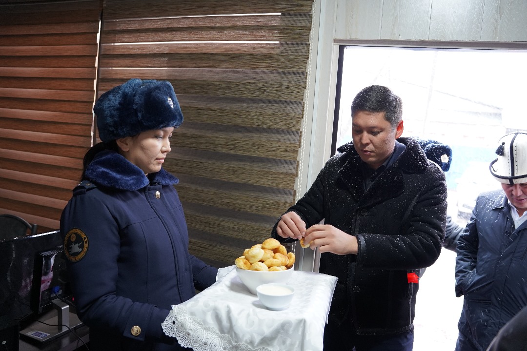 В городе Каракол открыт новый участковый пункт милиции