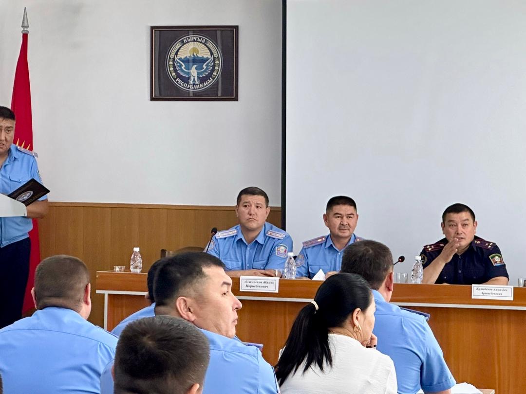 В полку Ведомственной милиции Службы охраны МВД КР подвели итоги полугодия