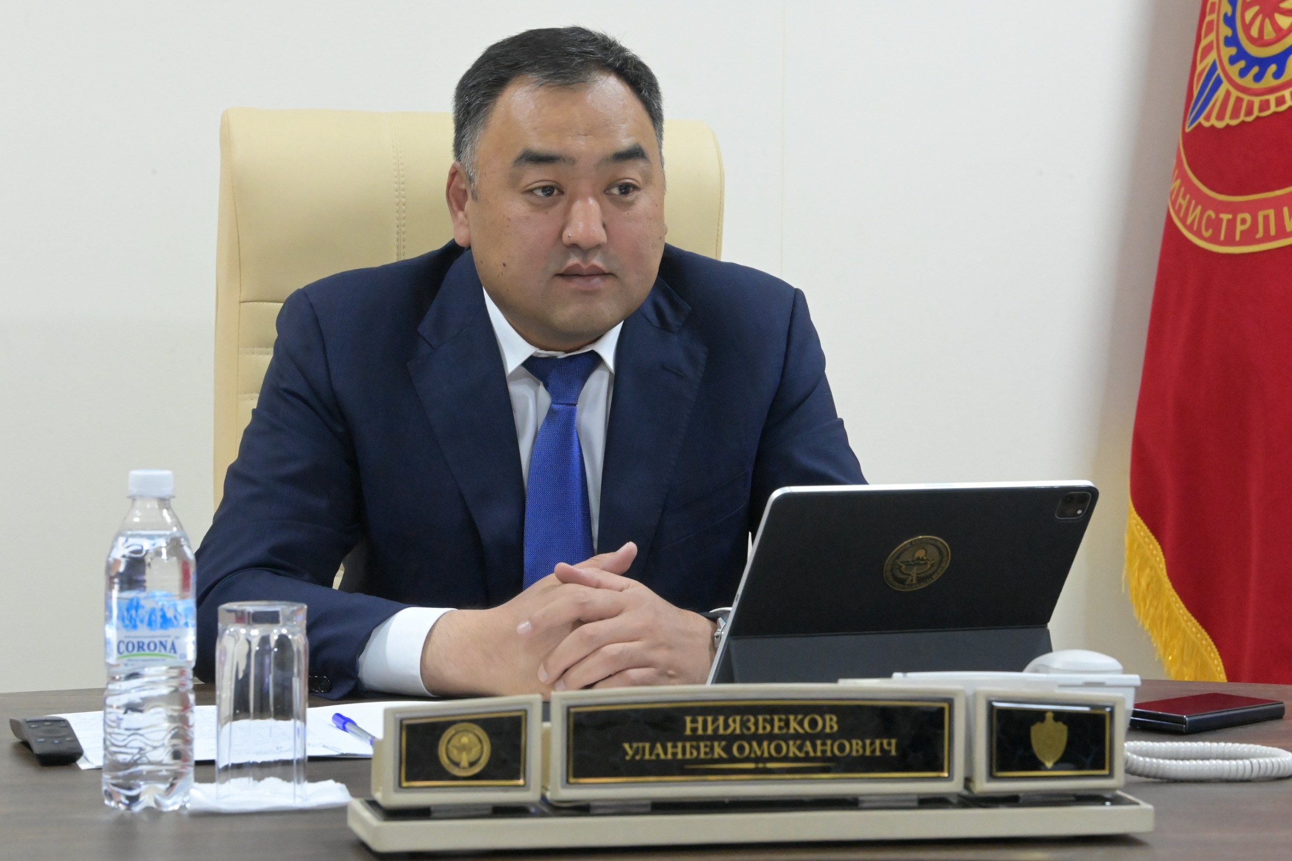Состоялась онлайн встреча Улана Ниязбекова с Президентом Интерпола Ахмед Насер аль-Раиси